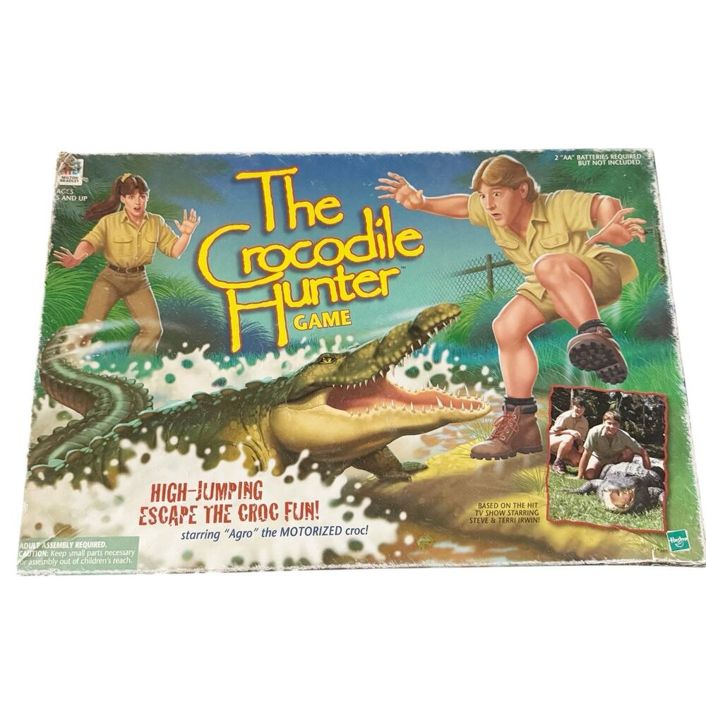 Vintage "The Crocodile Hunter" Steve Irwin Board Game - Milton Bradley 1999